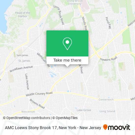 Mapa de AMC Loews Stony Brook 17