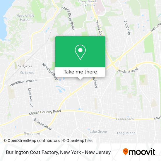 Burlington Coat Factory map