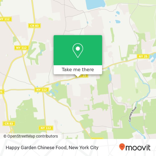Happy Garden Chinese Food map