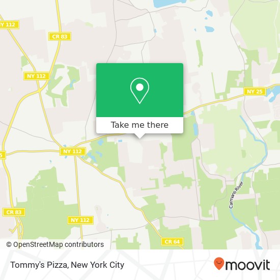 Tommy's Pizza map