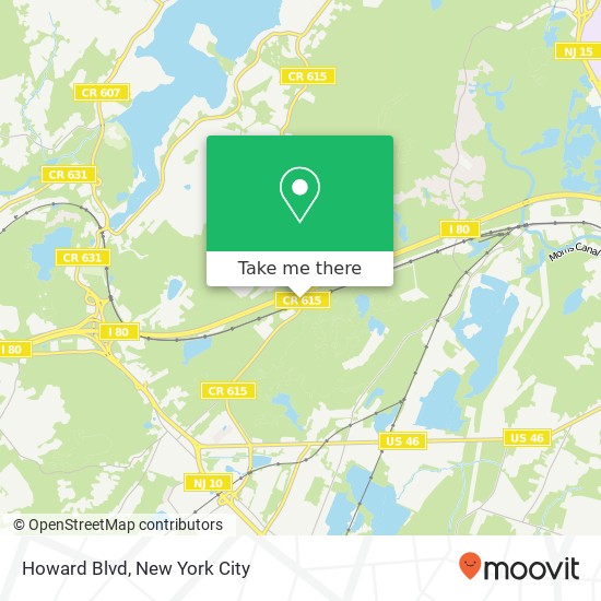 Howard Blvd map
