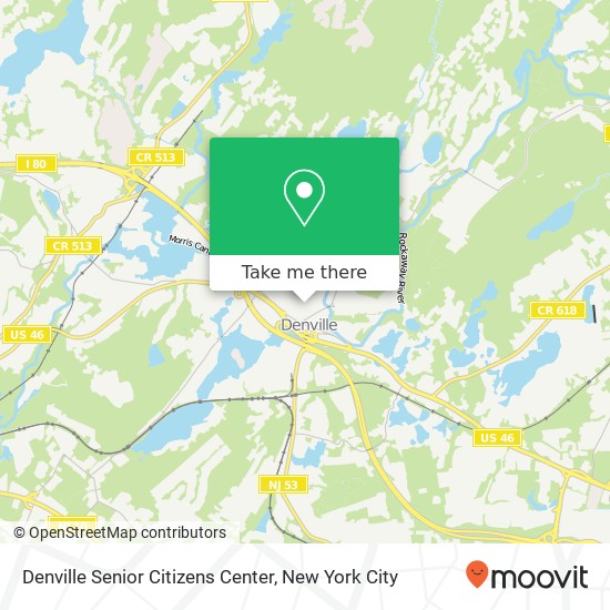 Mapa de Denville Senior Citizens Center