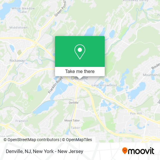 Mapa de Denville, NJ