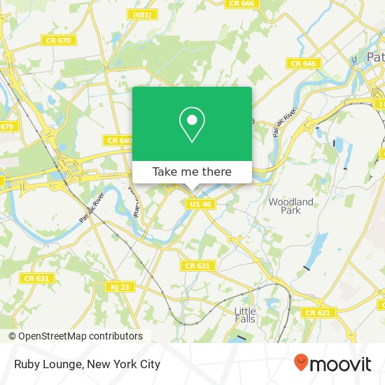 Mapa de Ruby Lounge