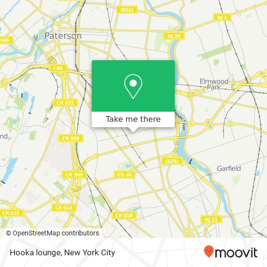 Mapa de Hooka lounge