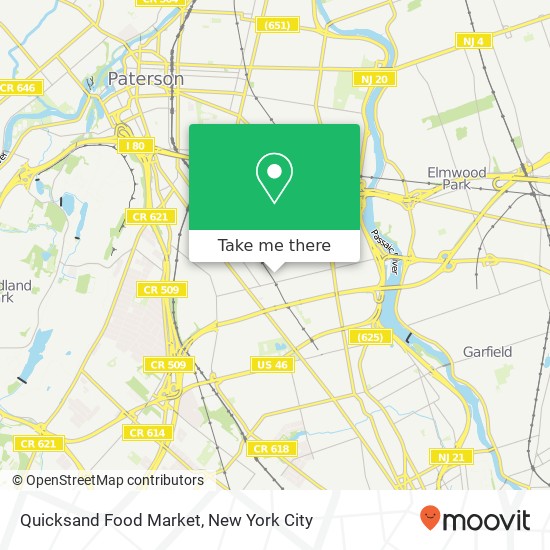 Quicksand Food Market map