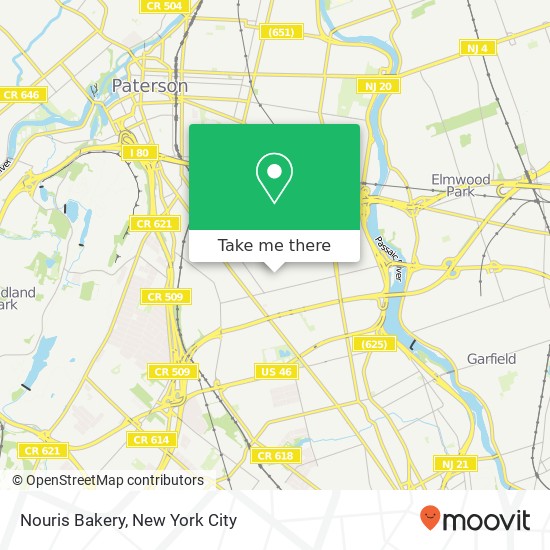 Nouris Bakery map