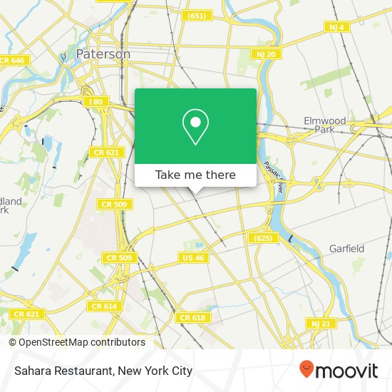 Sahara Restaurant map