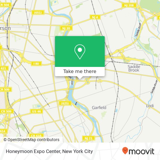 Mapa de Honeymoon Expo Center