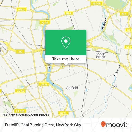 Mapa de Fratelli's Coal Burning Pizza