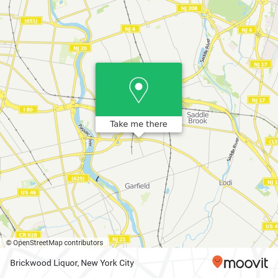 Brickwood Liquor map