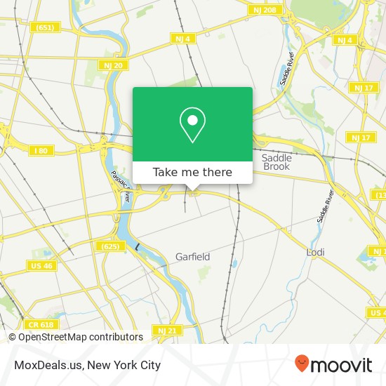 Mapa de MoxDeals.us