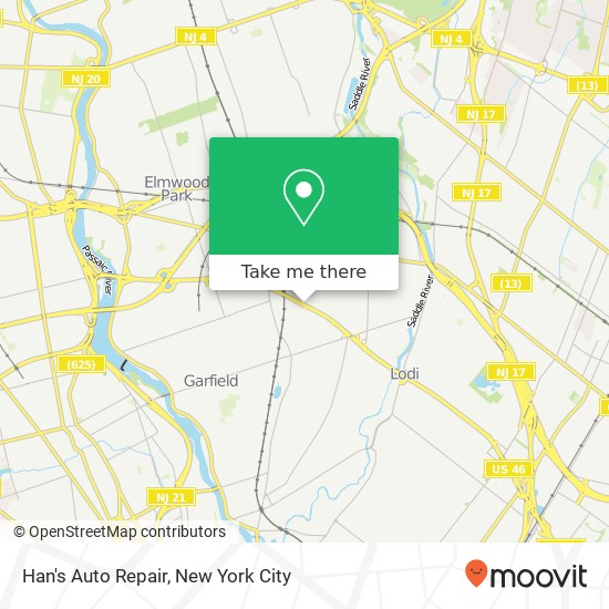 Mapa de Han's Auto Repair