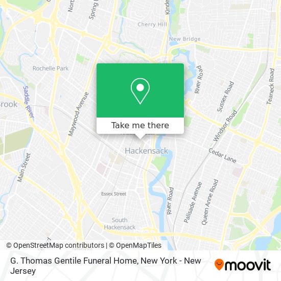 Mapa de G. Thomas Gentile Funeral Home