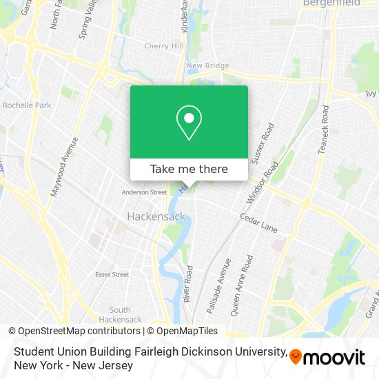 Mapa de Student Union Building Fairleigh Dickinson University