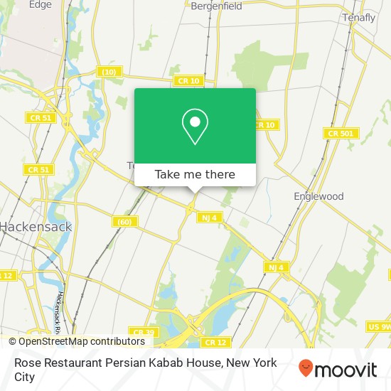Mapa de Rose Restaurant Persian Kabab House