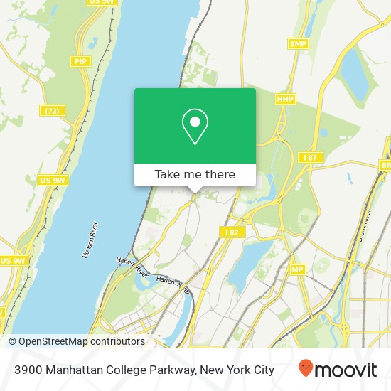 3900 Manhattan College Parkway map