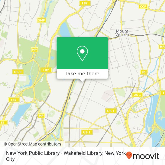 New York Public Library - Wakefield Library map