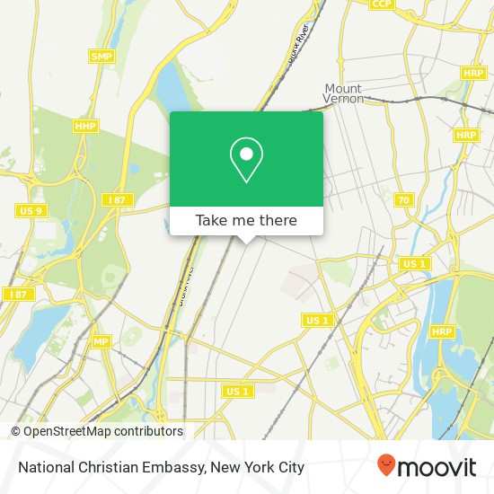 National Christian Embassy map