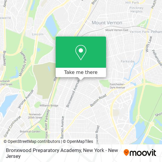 Bronxwood Preparatory Academy map