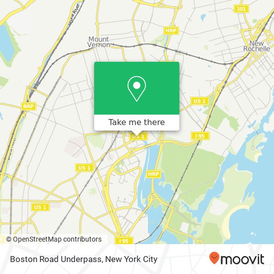 Boston Road Underpass map