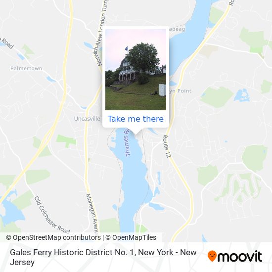 Mapa de Gales Ferry Historic District No. 1