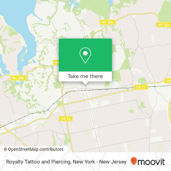 Royalty Tattoo and Piercing map