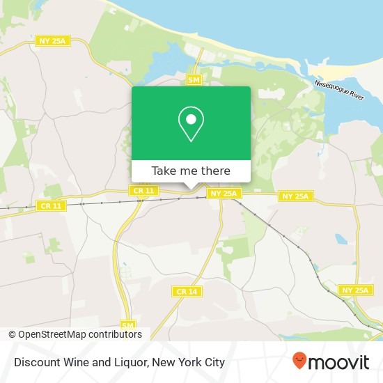 Mapa de Discount Wine and Liquor