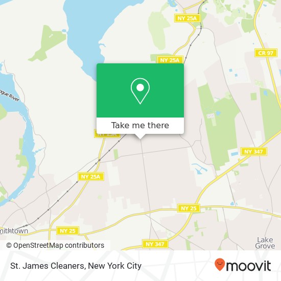 St. James Cleaners map