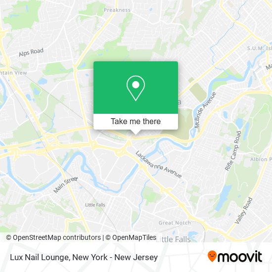 Mapa de Lux Nail Lounge