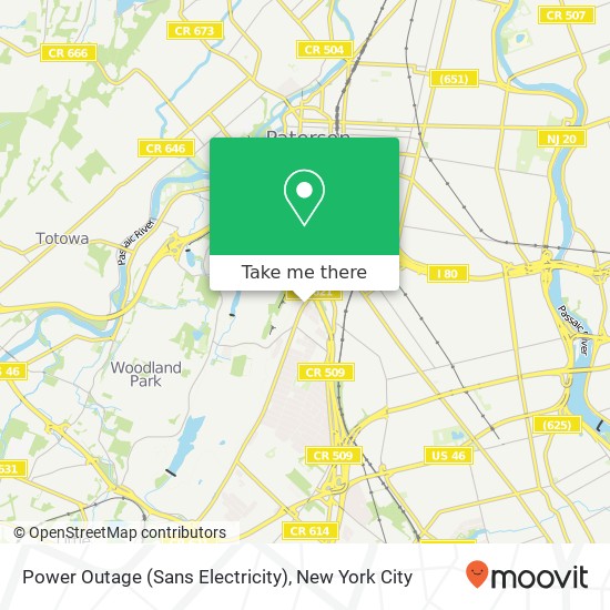Mapa de Power Outage (Sans Electricity)