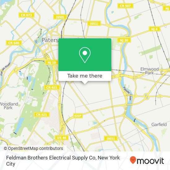 Feldman Brothers Electrical Supply Co map