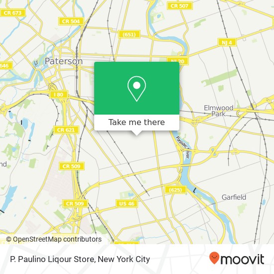 P. Paulino Liqour Store map