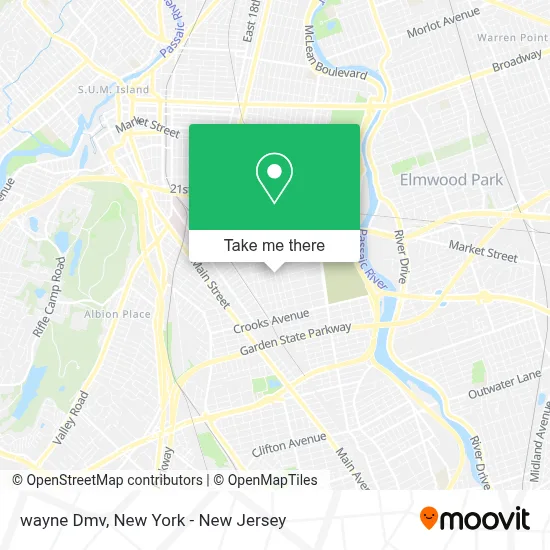 wayne Dmv map