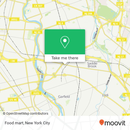 Mapa de Food mart