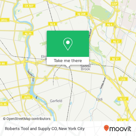 Mapa de Roberts Tool and Supply CO