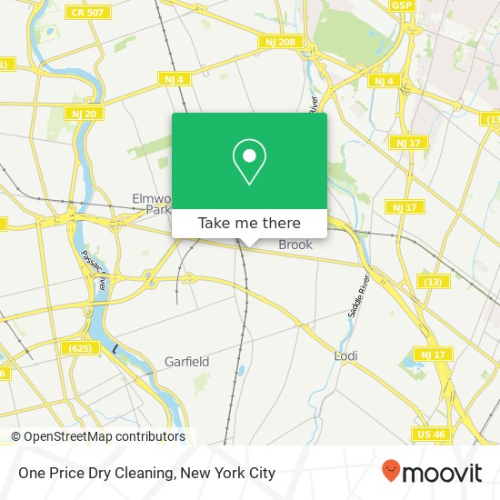 Mapa de One Price Dry Cleaning
