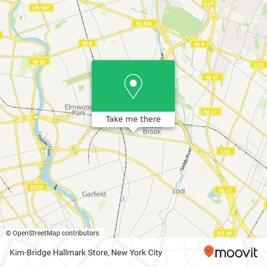 Mapa de Kim-Bridge Hallmark Store
