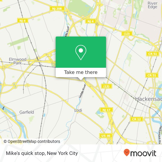 Mapa de Mike's quick stop