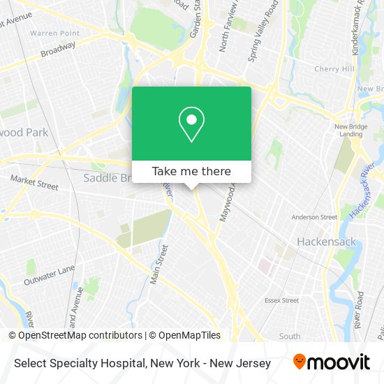 Mapa de Select Specialty Hospital