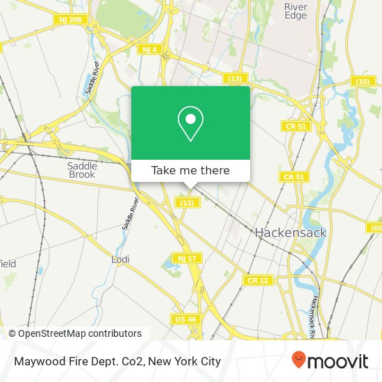 Mapa de Maywood Fire Dept. Co2