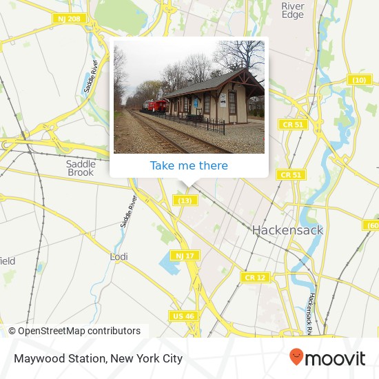 Mapa de Maywood Station