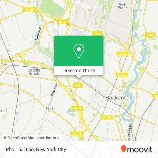 Pho Thai Lao map