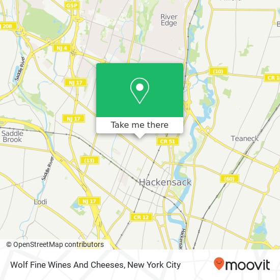 Mapa de Wolf Fine Wines And Cheeses