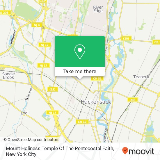 Mapa de Mount Holiness Temple Of The Pentecostal Faith