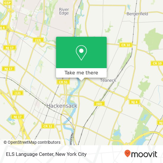 ELS Language Center map