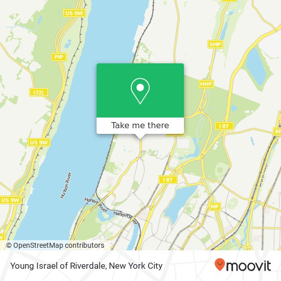 Mapa de Young Israel of Riverdale