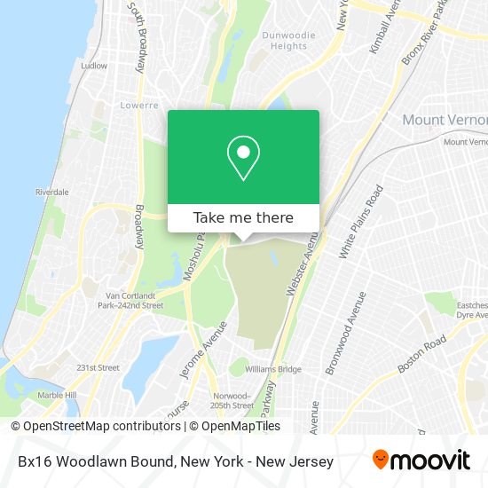 Bx 16 Bus Schedule How To Get To Bx16 Woodlawn Bound In Bronx By Subway Bus Or Train