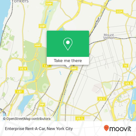 Mapa de Enterprise Rent-A-Car