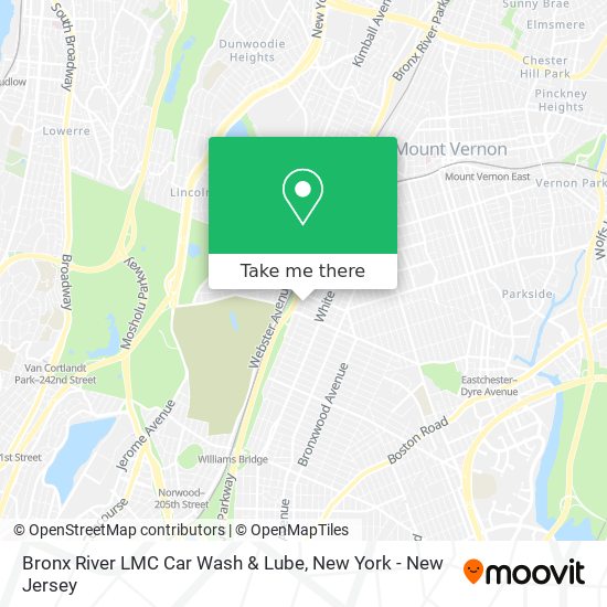 Bronx River LMC Car Wash & Lube map